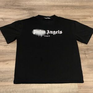 Palm Angels T-Shirt Medium Black/White